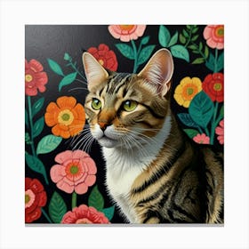 Default Cat Lover Art 3 Canvas Print