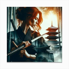 Samurai Girl 15 Canvas Print
