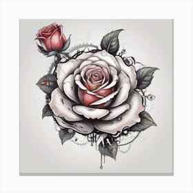 Rose Tattoo Designs Canvas Print