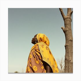 African Woman In Traditional Dress Canvas Print