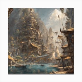 Fantasy City 1 Canvas Print