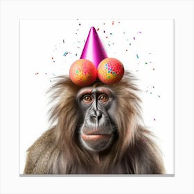 Birthday Monkey 2 Canvas Print