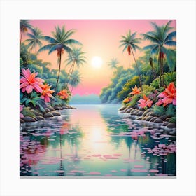 Tropical paradise 4 Canvas Print