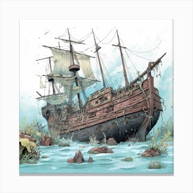 Pirate Ship Canvas Print