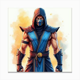 Mortal Kombat Ninja Fighter Concept Art (259) Canvas Print