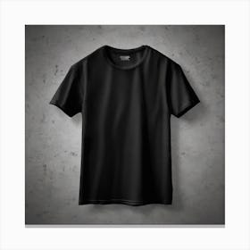 Black T - Shirt 19 Canvas Print