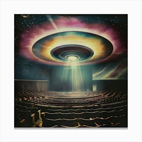 Ufo In A Theater Canvas Print