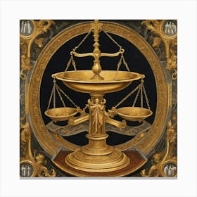 Scales Of Justice Canvas Print