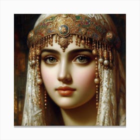 Arabic lady Canvas Print