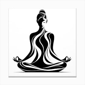 Meditating Woman Canvas Print