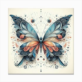 Modern Butterfly Art Canvas Print