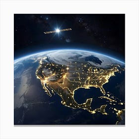 Earth From Space Canvas Print