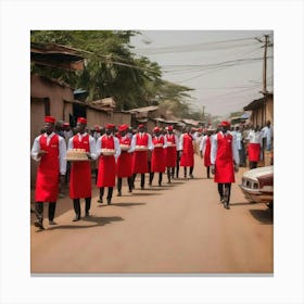 Nigerian Street Scene Canvas Print