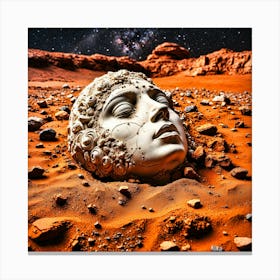 First Woman on Mars Canvas Print