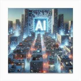 Ai City Canvas Print