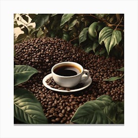 Coffee Beans 32 Canvas Print