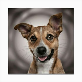 Portrait Of A Dog Canvas Print