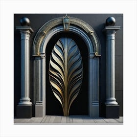 Leaf Door Canvas Print