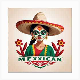 Mexican Girl 84 Canvas Print