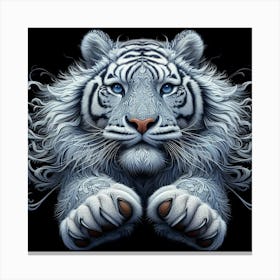 White Tiger 20 Canvas Print