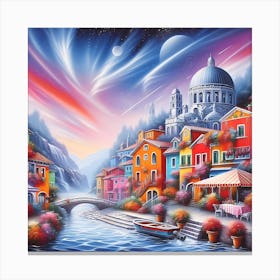 Venice At Night Canvas Print