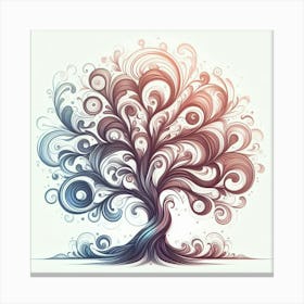 Stylized tree 6 Canvas Print