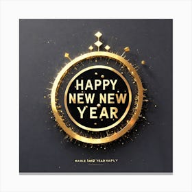 Happy New Year Background 4 Canvas Print