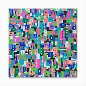 Geometric Colors Abstract  Canvas Print