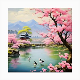 Asian Painting Canvas Print