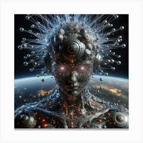 Futuristic Woman 3 Canvas Print