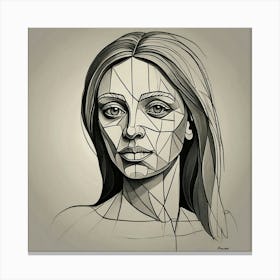 Default Trendy Artwork Picasso Style Drawing 0 Canvas Print