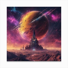 Space Castle 1 Canvas Print