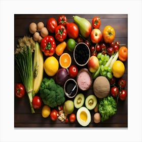 Fruits And Vegetables Canvas Print