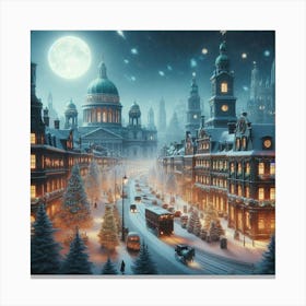 Christmas In St Petersburg Canvas Print