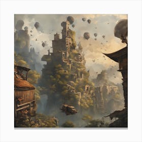 Fantasy City 3 Canvas Print