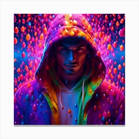 Rainbow Rain Canvas Print