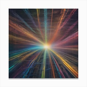 Abstract Light Rays 1 Canvas Print