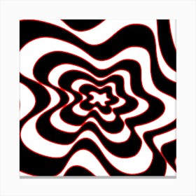 Black And White Swirls 2 Canvas Print