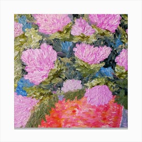 Pink Chrysanthemums Canvas Print