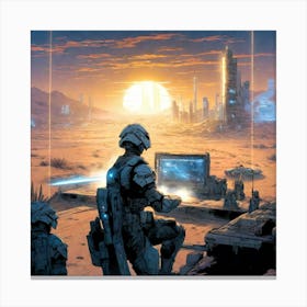 Single Man Army Canvas Print