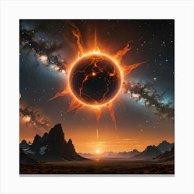 Sun In Space Canvas Print