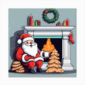 Christmas Santa 19 Canvas Print