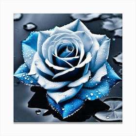 Blue Rose Canvas Print