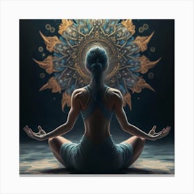 Meditating Woman Canvas Print
