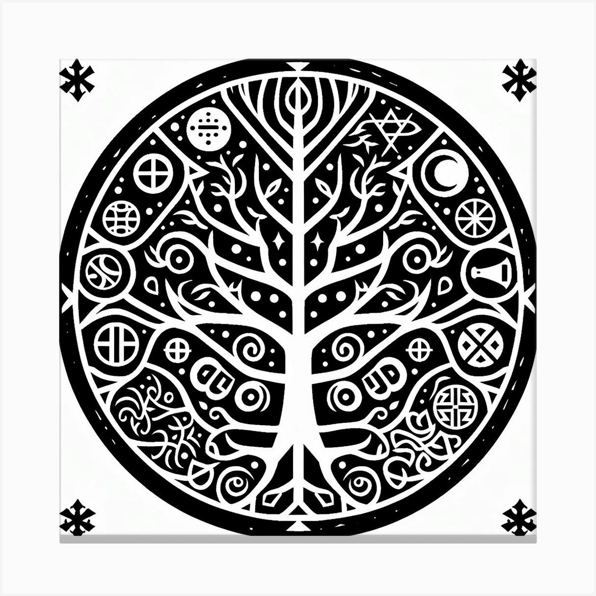 Tree of Life 2 Canvas Print by P&V_printable_art - Fy