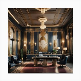 Deco Office 1 Canvas Print