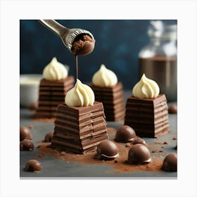 Chocolate Desserts Canvas Print