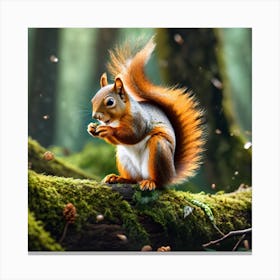 Squirrel In The Forest 271 Canvas Print