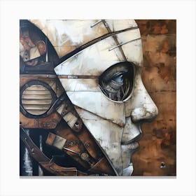 Steampunk Face Canvas Print