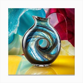 Swirl Vase Canvas Print